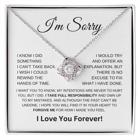 I'm Sorry - to Her - Love Knot Necklace